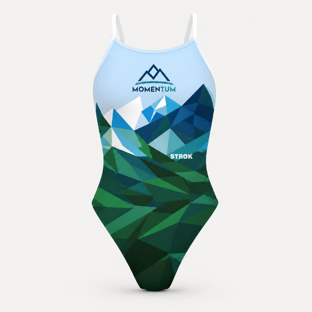 Bañador Mujer Tira Fina MOMENTUM Montañas | StrokSwim