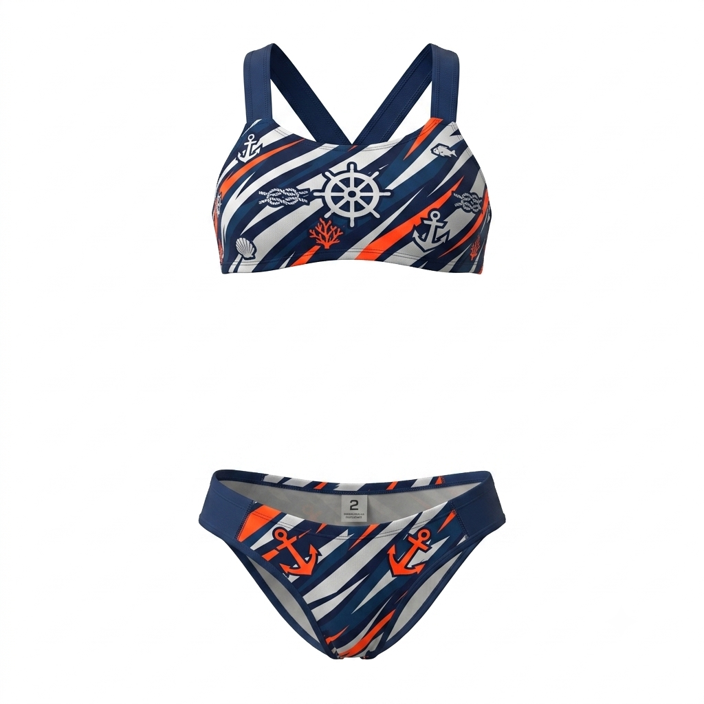 Bikini Strok Marine-Style (Azul Marino, XS)